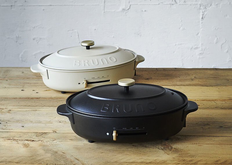 BRUNO 橢圓電熱鍋 Oval Hotplate - 粉米色(預計:9月到貨)