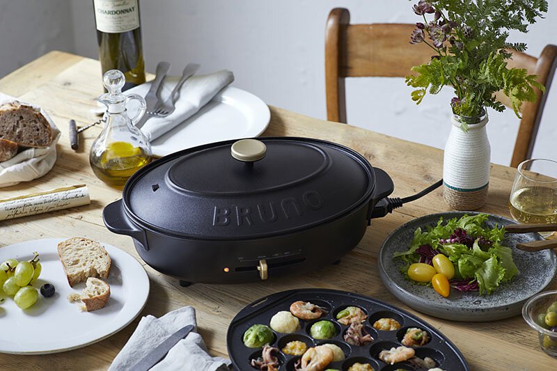 BRUNO 橢圓電熱鍋 Oval Hotplate - 粉米色(預計:9月到貨)