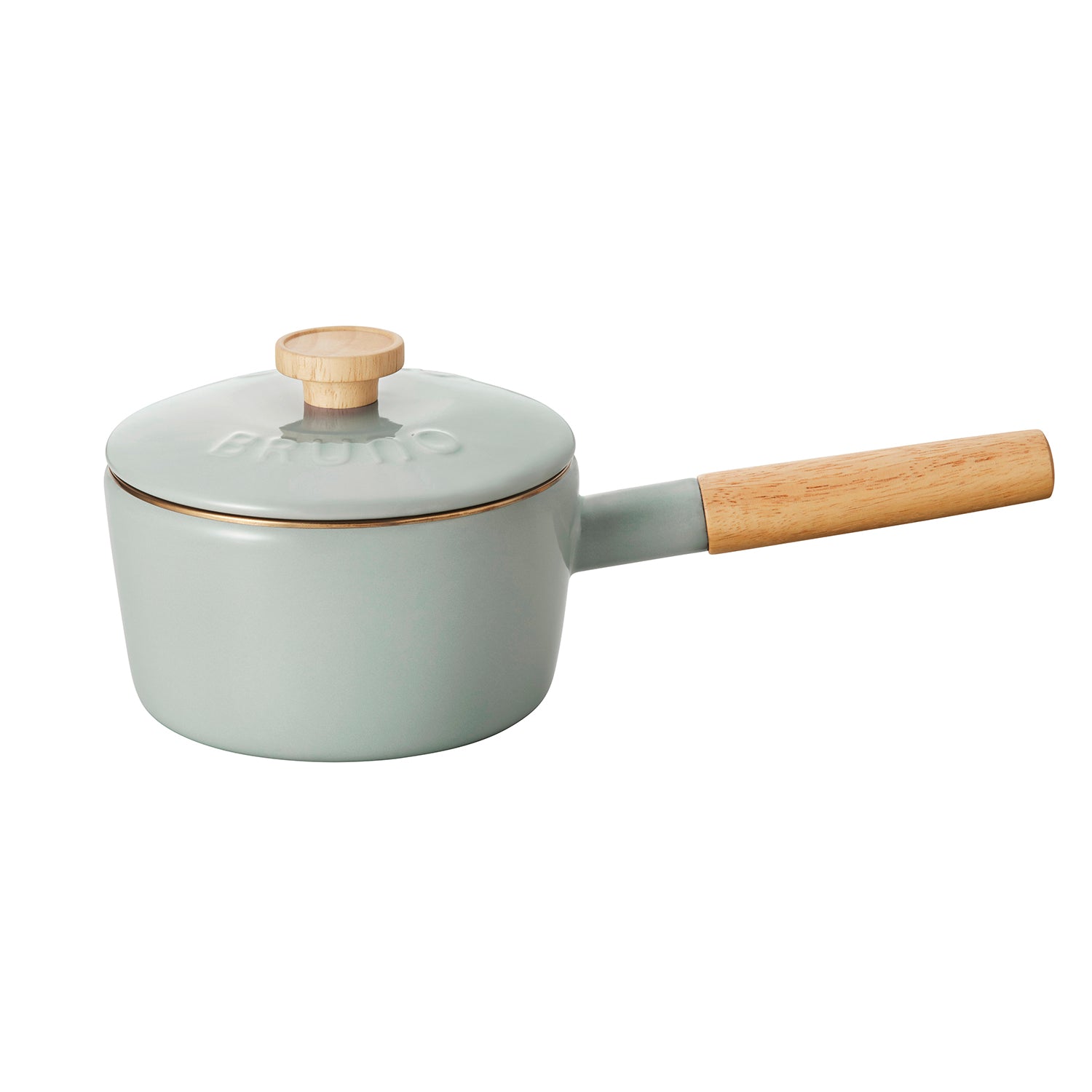BRUNO 16cm Enamel Saucepan - Blue Green