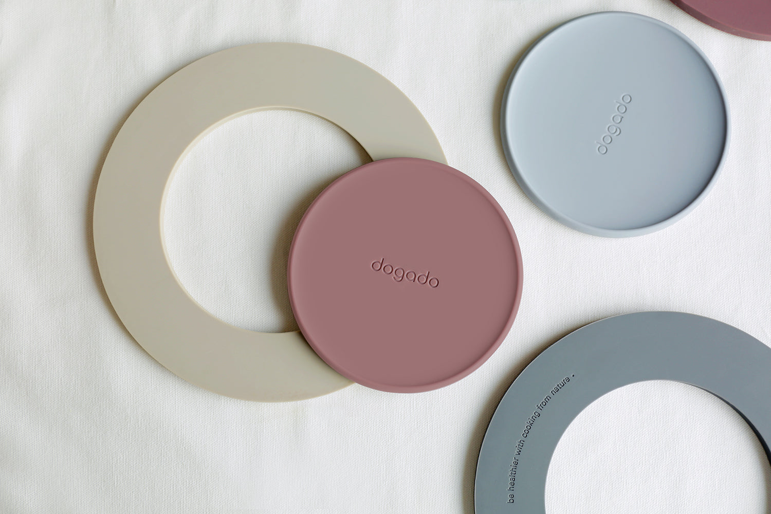 dogado Silicone Pan Mat - Sand Grey(JWAA-0140)