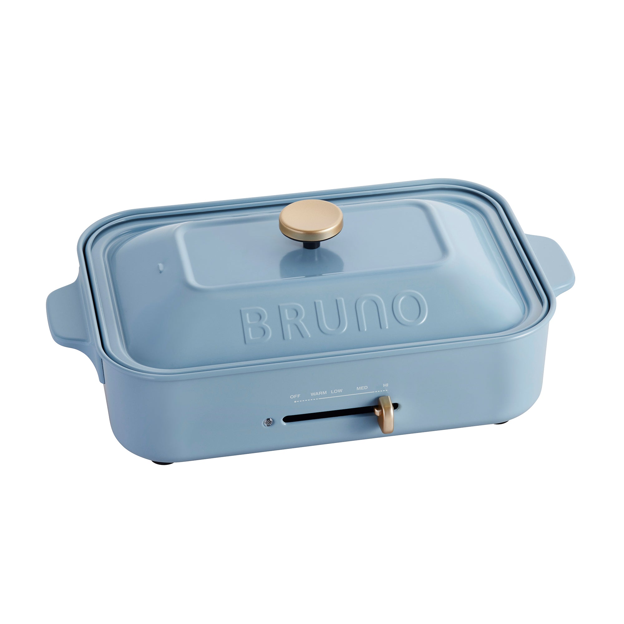 BRUNO Compact Hot Plate (Pottery Blue) (bundled with 2 plates)