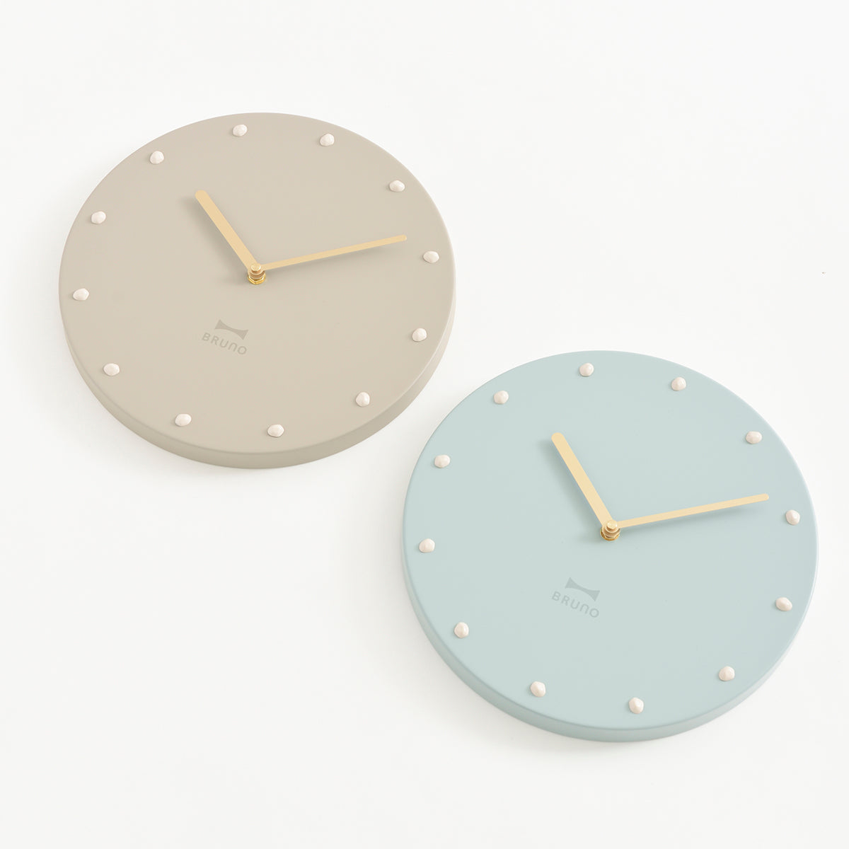 BRUNO Simple Metal Wall Clock - Blue Gray