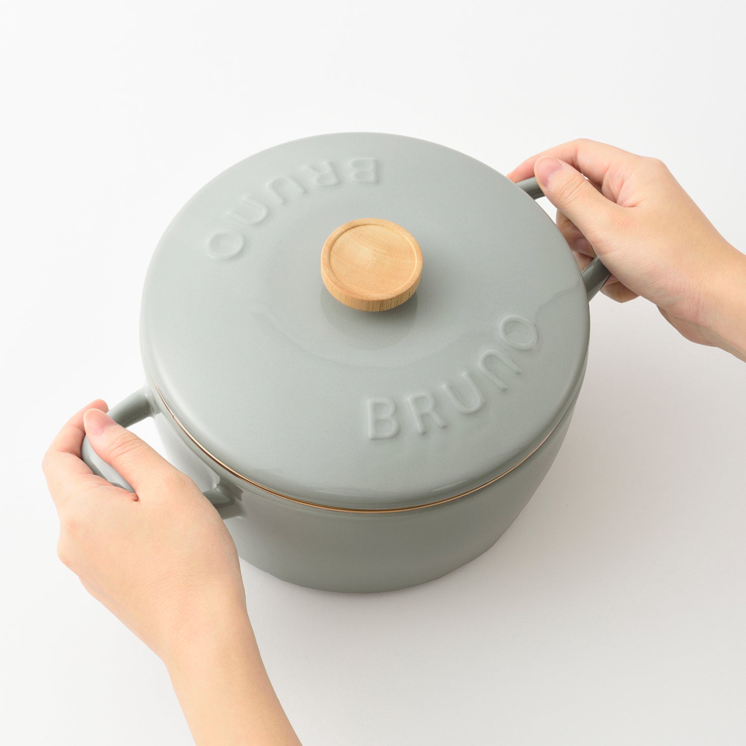 BRUNO 20cm Enamel Pot - Blue Green